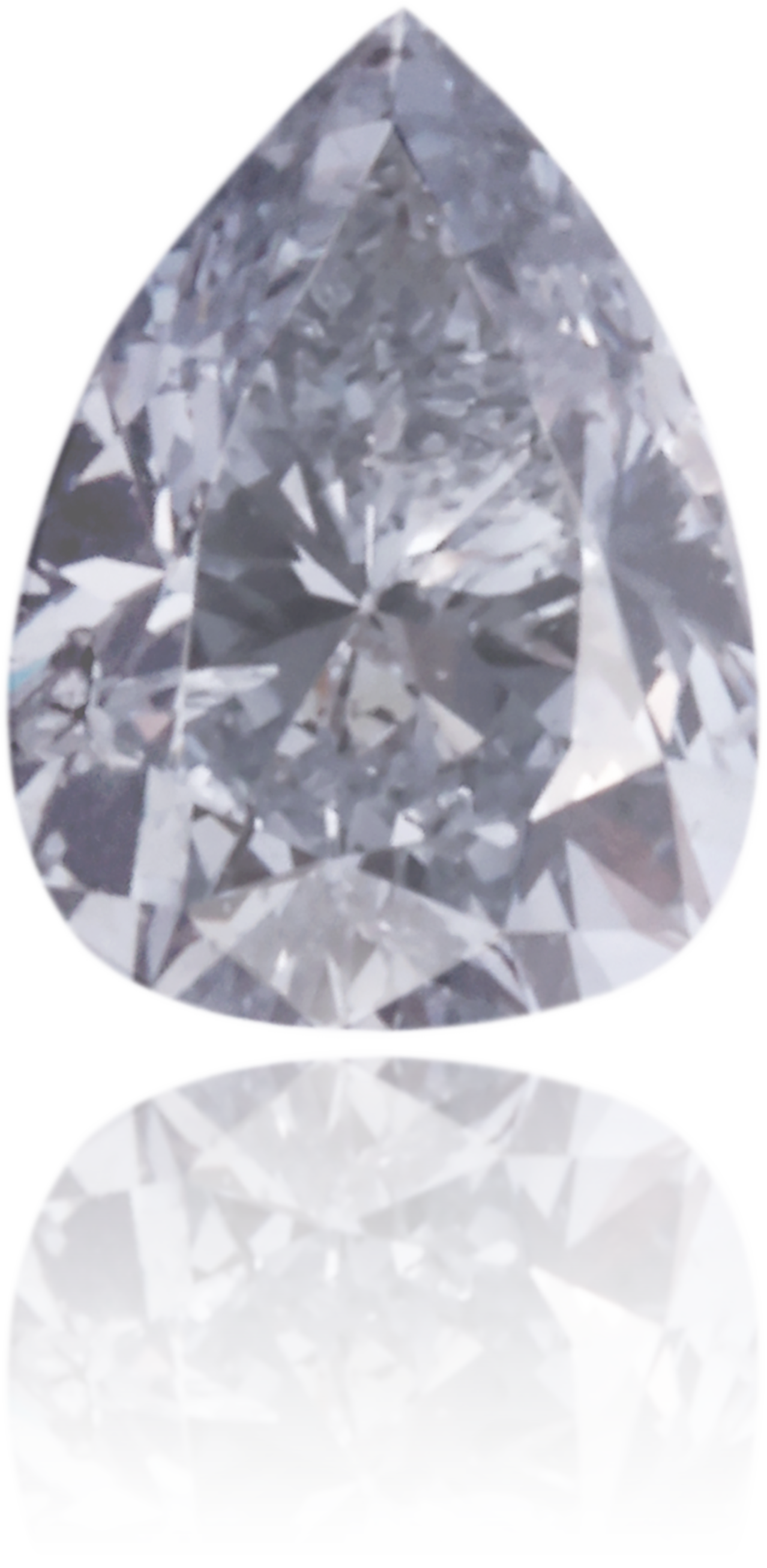 Natural Gray Diamond Pear Shape 0.13 ct Polished