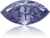 Natural Blue Diamond Marquise 0.11 ct Polished