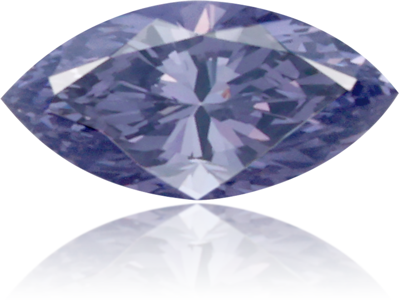 Natural Blue Diamond Marquise 0.11 ct Polished