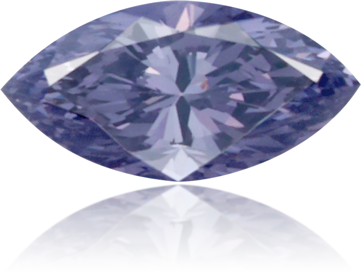 Natural Blue Diamond Marquise 0.11 ct Polished
