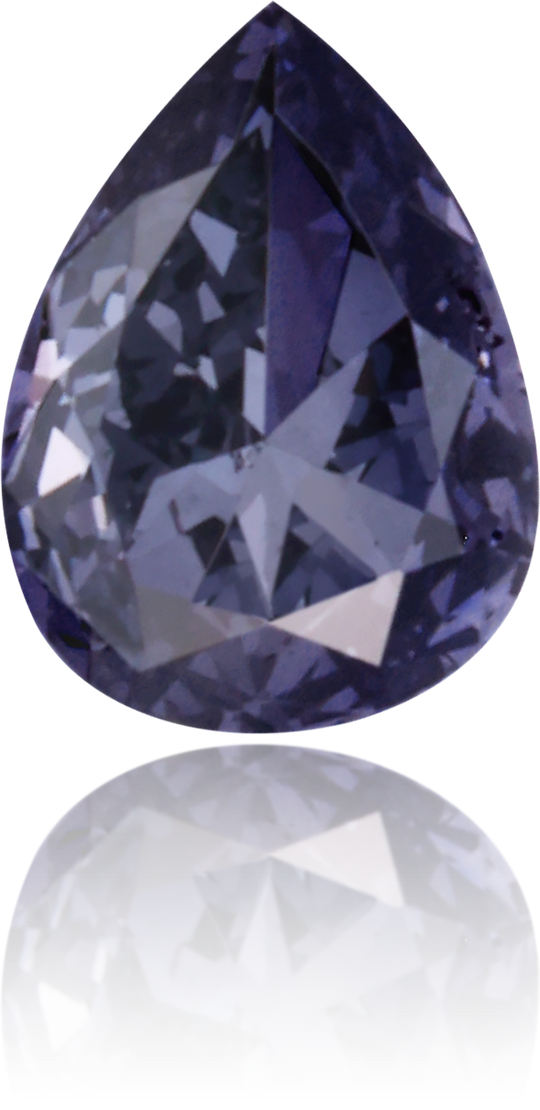 Natural Blue Diamond Pear Shape 0.11 ct Polished