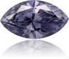 Natural Blue Diamond Marquise 0.11 ct Polished