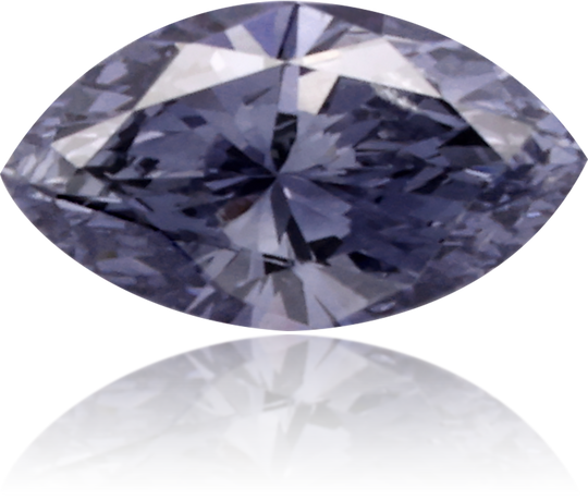 Natural Blue Diamond Marquise 0.11 ct Polished