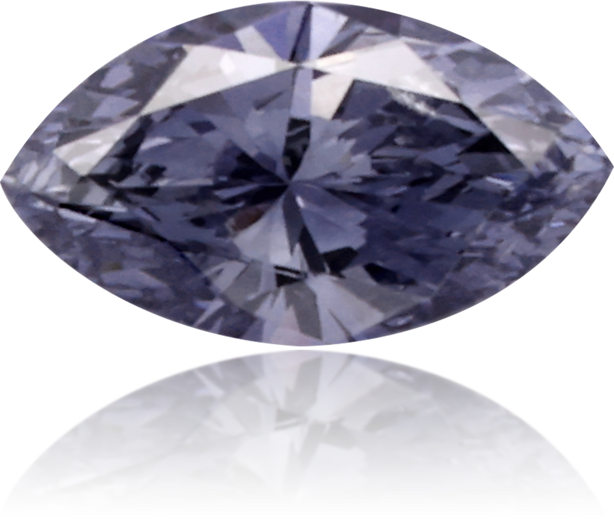 Natural Blue Diamond Marquise 0.11 ct Polished