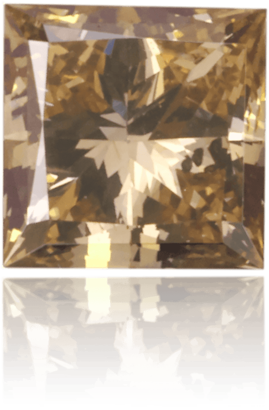 Natural Brown Diamond Square 0.26 ct Polished