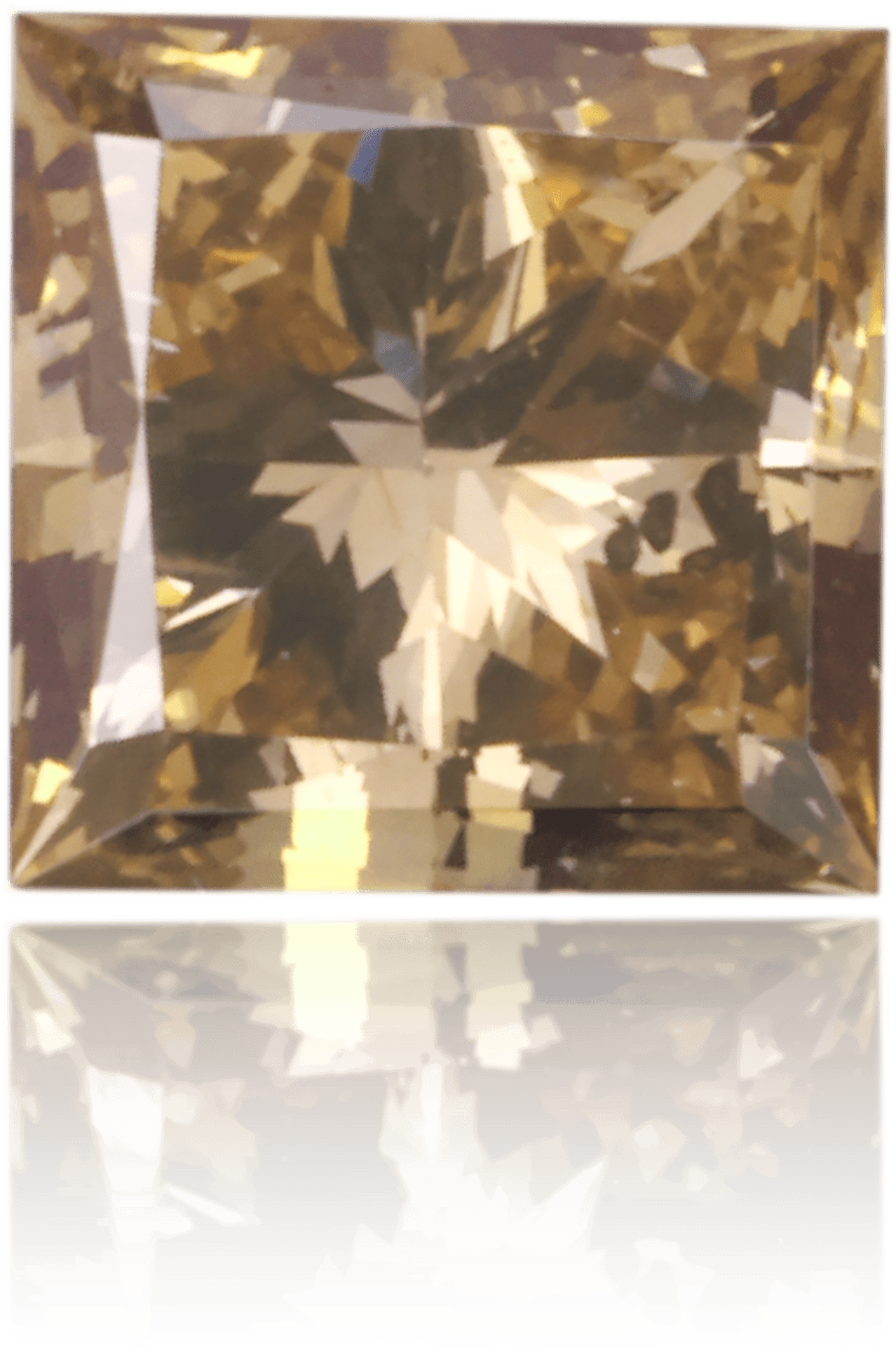 Natural Brown Diamond Square 0.26 ct Polished