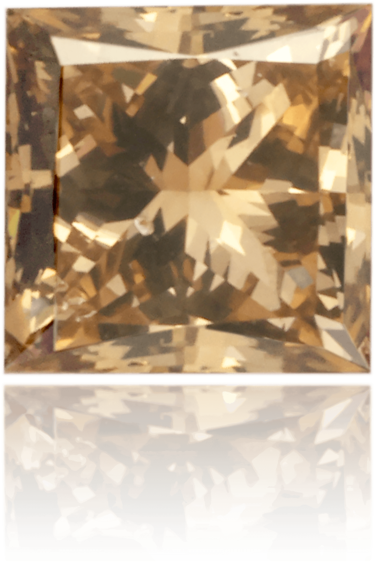 Natural Brown Diamond Square 0.26 ct Polished