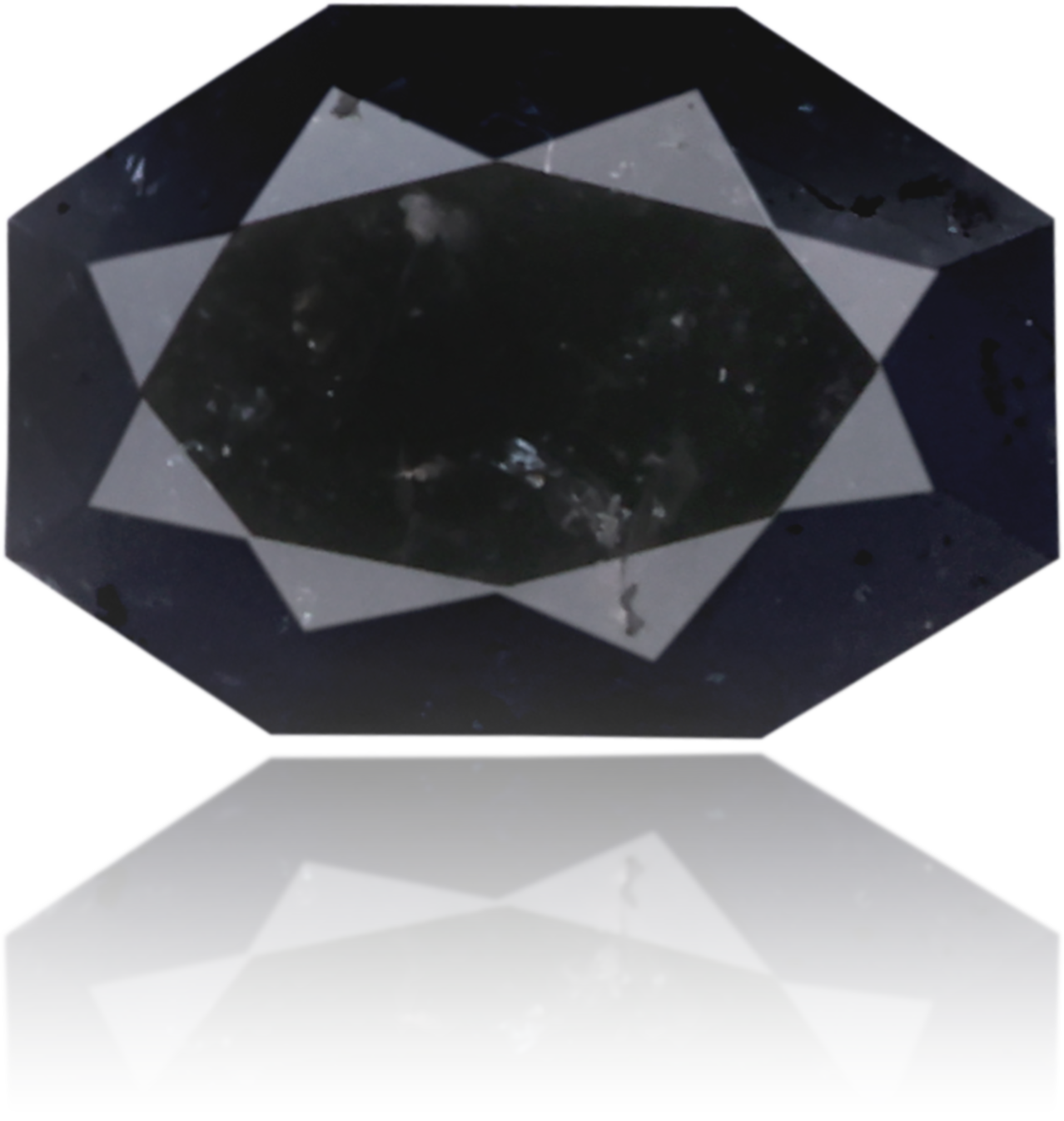 Natural Black Diamond Octagon 1.11 ct Polished
