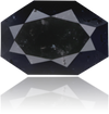 Natural Black Diamond Octagon 1.11 ct Polished