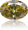 Natural Green Diamond Oval 0.33 ct Polished