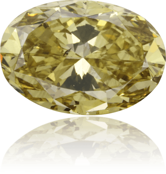 Natural Green Diamond Oval 0.72 ct Polished