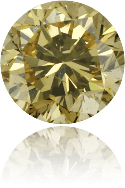 Natural Green Diamond Round 0.46 ct Polished