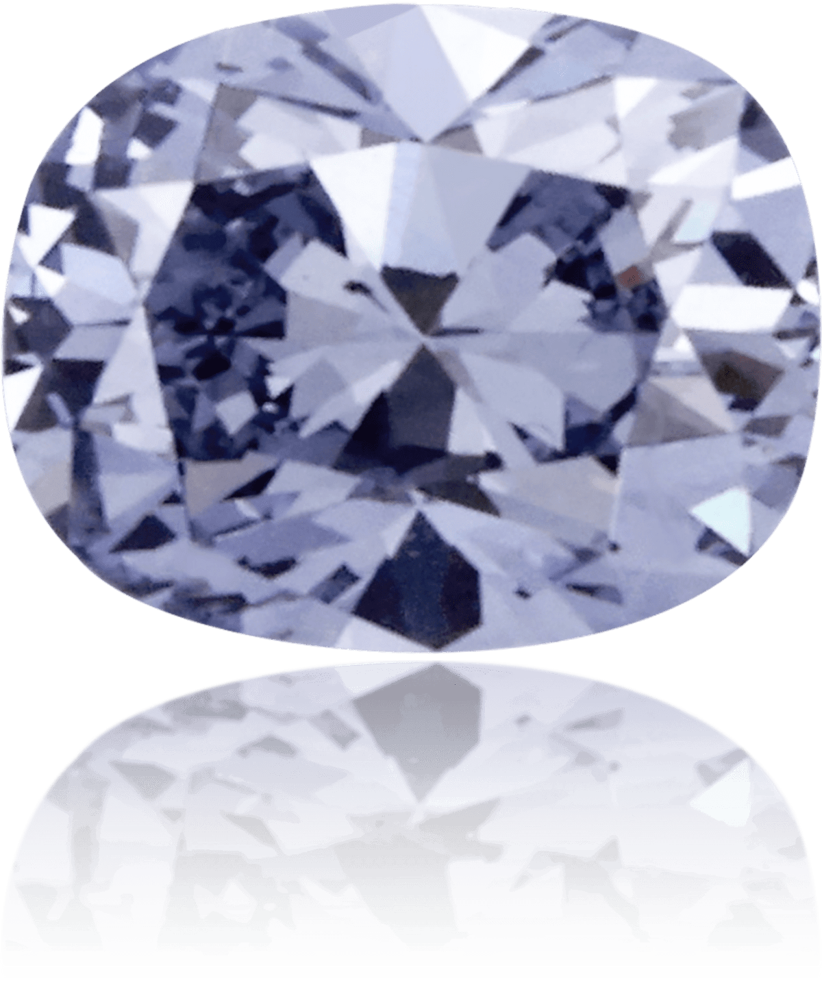Natural Blue Diamond Cushion 0.12 ct Polished