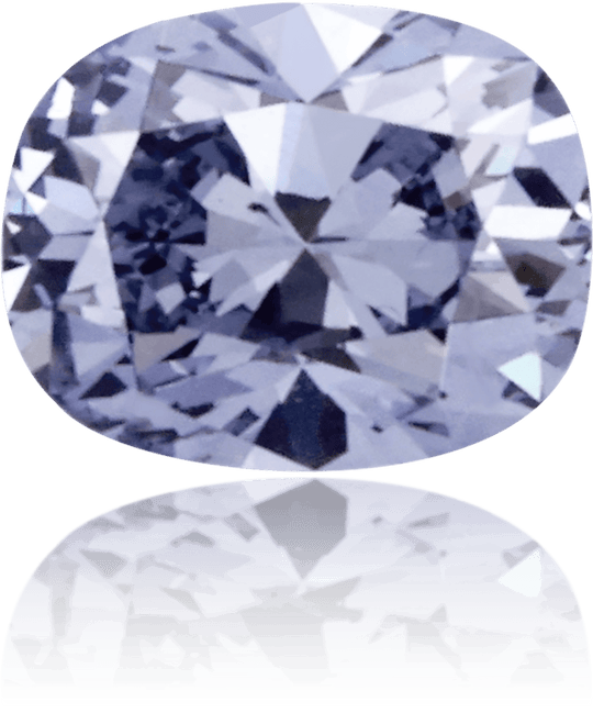 Natural Blue Diamond Cushion 0.12 ct Polished