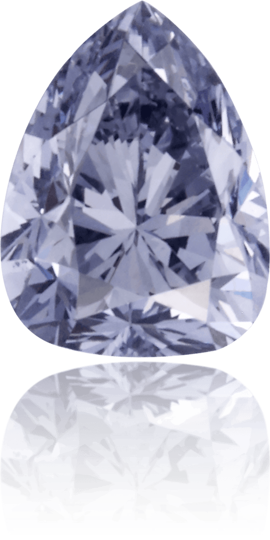 Natural Blue Diamond Pear Shape 0.20 ct Polished