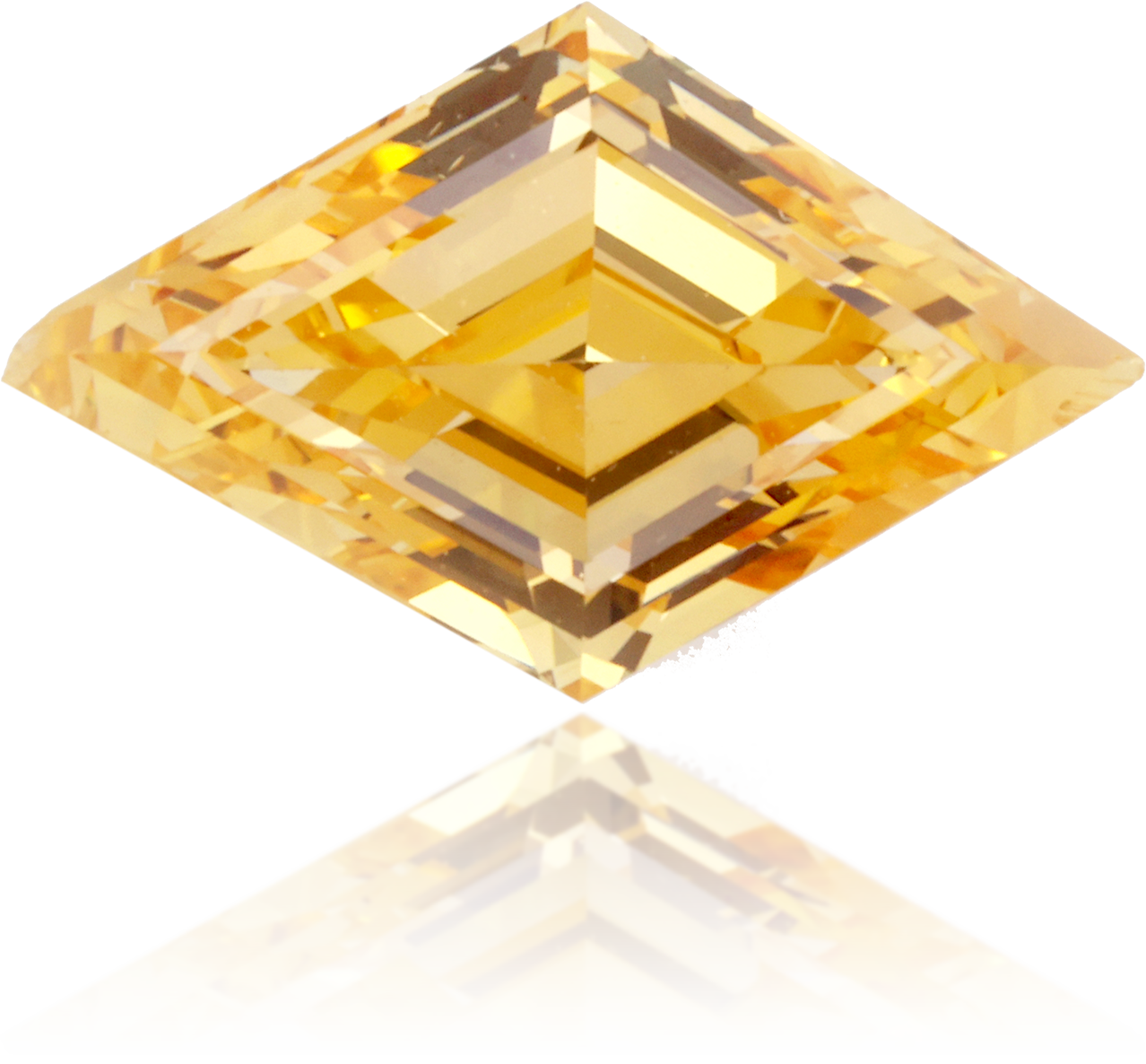 Natural Orange Diamond Kite 0.68 ct Polished