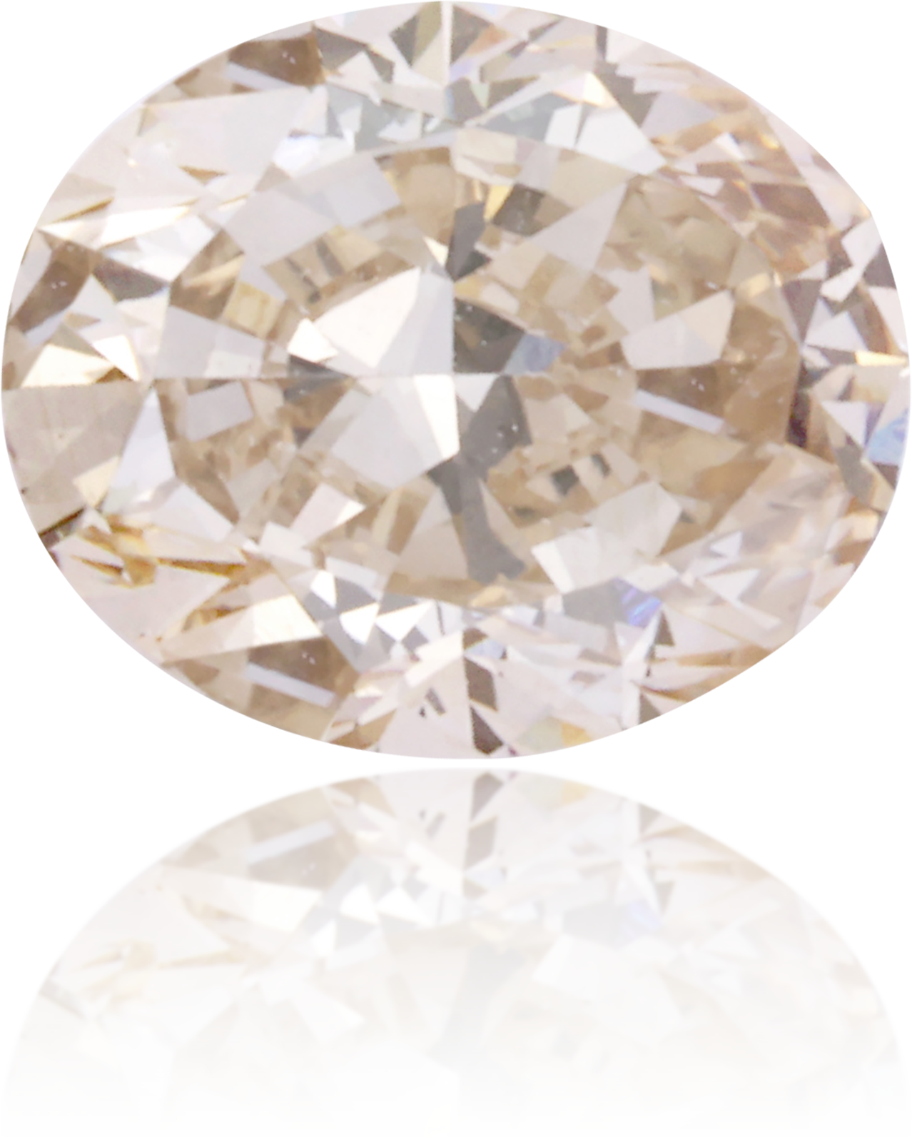 Natural Brown Diamond Oval 0.45 ct Polished