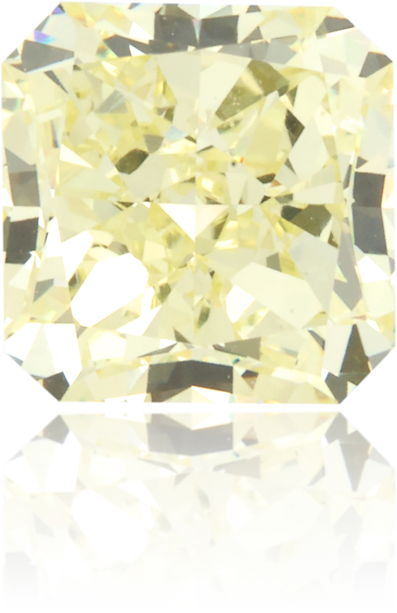 Natural Yellow Diamond Square 2.56 ct Polished