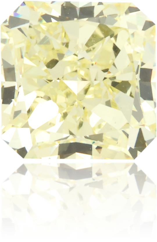 Natural Yellow Diamond Square 2.56 ct Polished