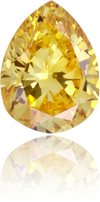 Natural Yellow Diamond Pear Shape 0.28 ct Polished