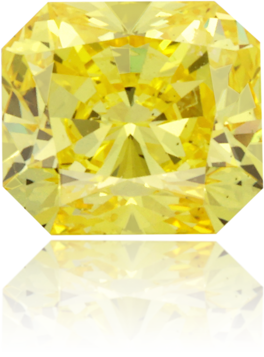 Natural Yellow Diamond Rectangle 0.40 ct Polished