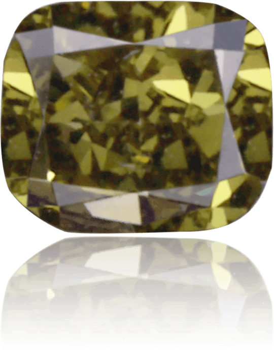 Natural Green Diamond Cushion 0.16 ct Polished