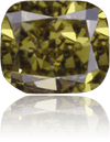 Natural Green Diamond Cushion 0.16 ct Polished