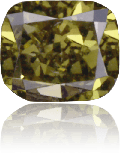 Natural Green Diamond Cushion 0.16 ct Polished