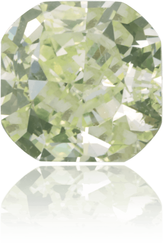 Natural Green Diamond Square 0.51 ct Polished