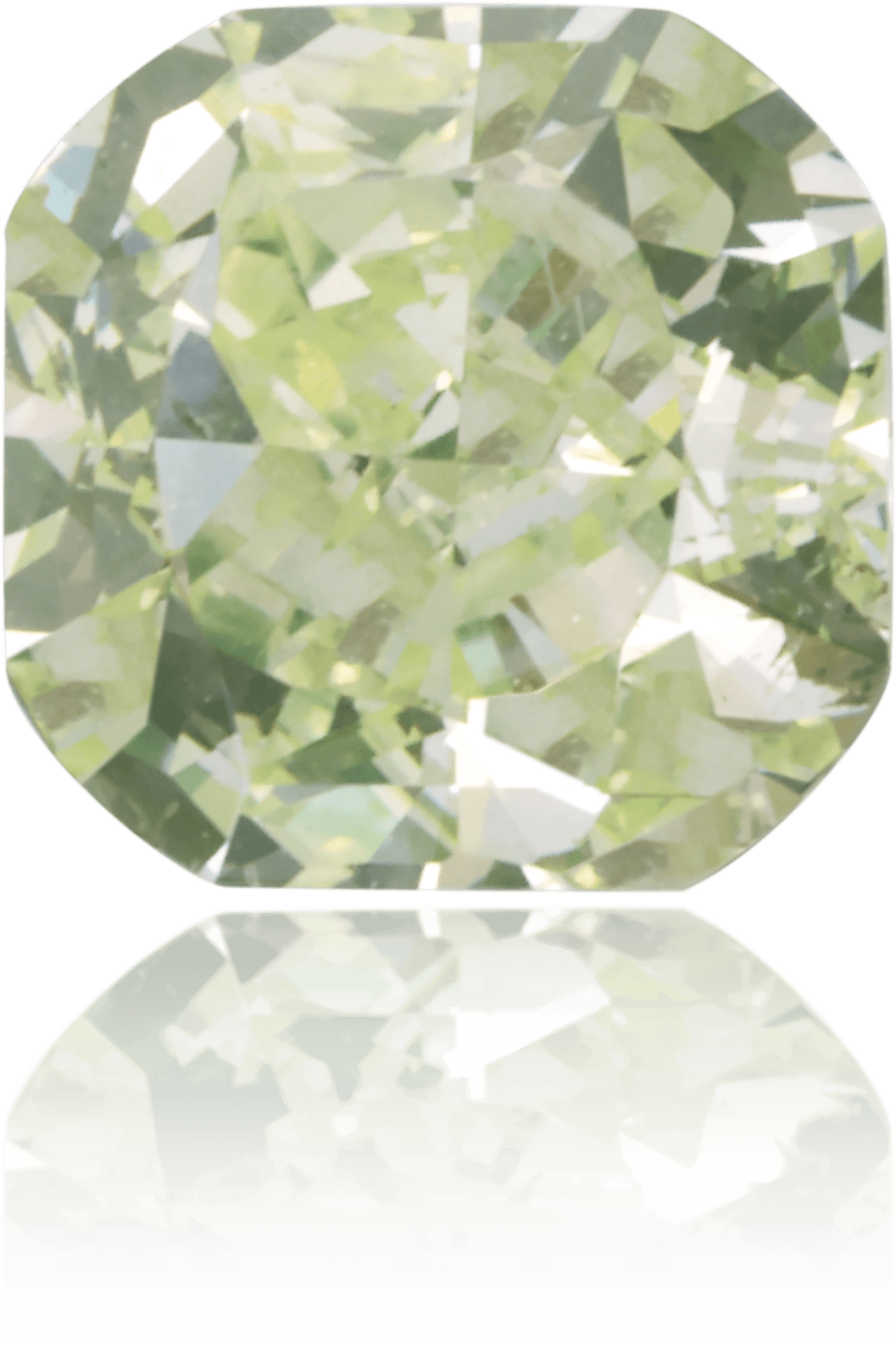 Natural Green Diamond Square 0.51 ct Polished