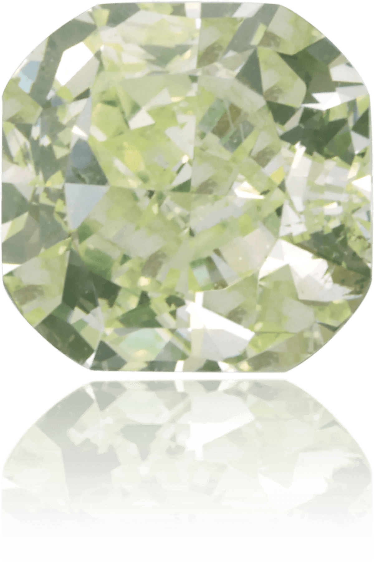 Natural Green Diamond Square 0.51 ct Polished
