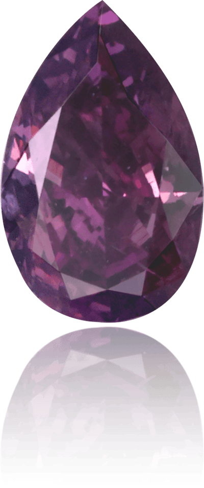 Natural Purple Diamond Pear Shape 0.16 ct Polished