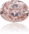Natural Pink Diamond Oval 0.69 ct Polished