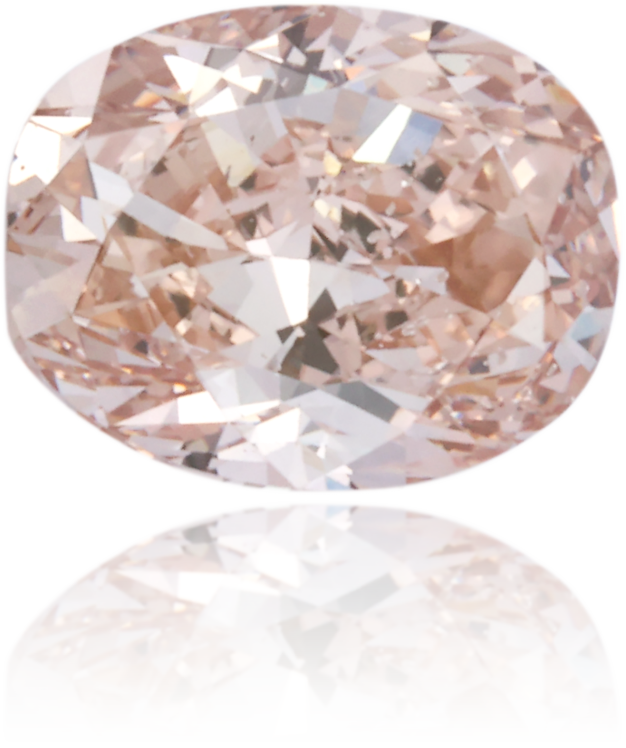 Natural Pink Diamond Oval 0.69 ct Polished