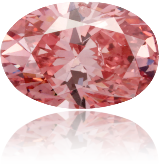 Natural Pink Diamond Oval 0.37 ct Polished
