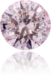 Natural Purple Diamond Round 0.11 ct Polished