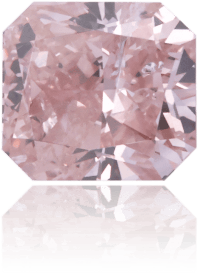 Natural Pink Diamond Rectangle 0.69 ct Polished