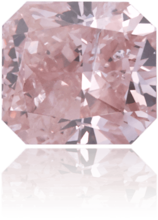 Natural Pink Diamond Rectangle 0.69 ct Polished