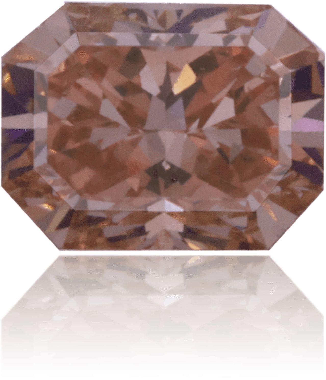 Natural Pink Diamond Rectangle 0.38 ct Polished