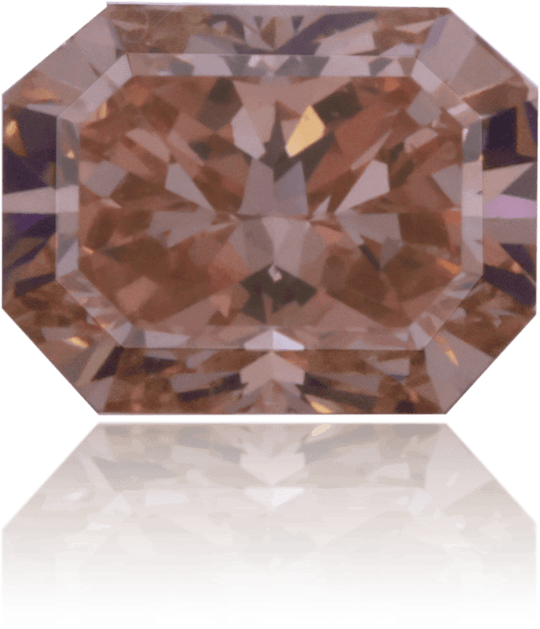 Natural Pink Diamond Rectangle 0.38 ct Polished