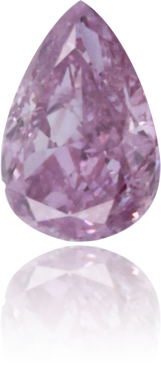 Natural Purple Diamond Pear Shape 0.17 ct Polished