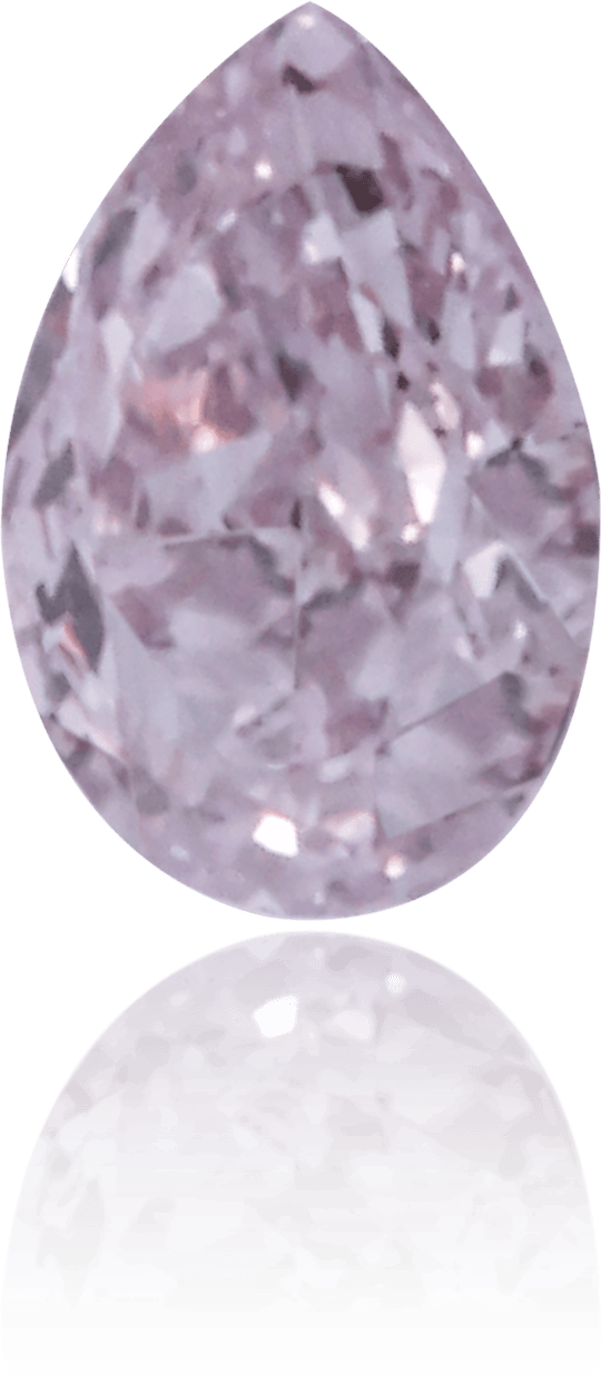 Natural Purple Diamond Pear Shape 0.11 ct Polished