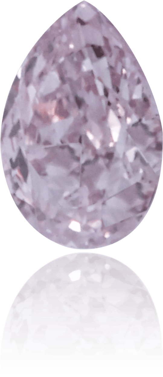 Natural Purple Diamond Pear Shape 0.11 ct Polished