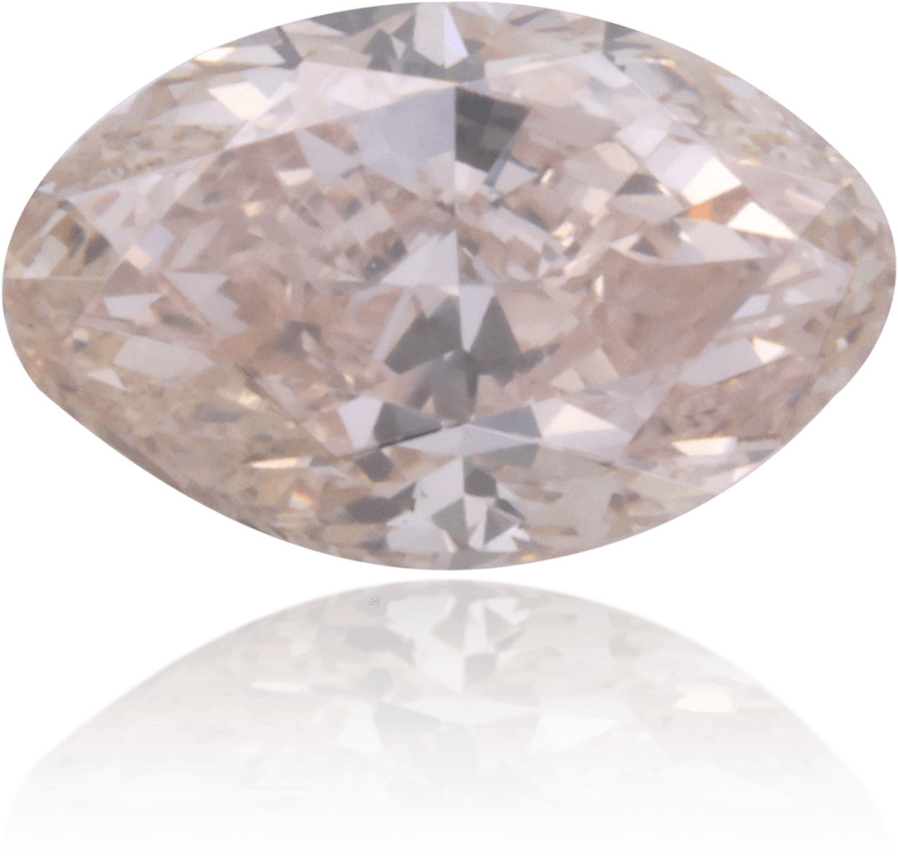 Natural Pink Diamond Oval 0.59 ct Polished
