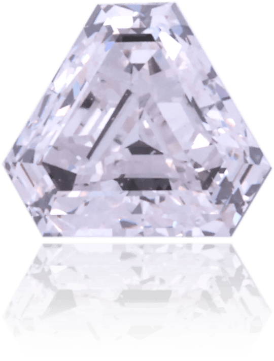 Natural Purple Diamond Triangle 0.53 ct Polished