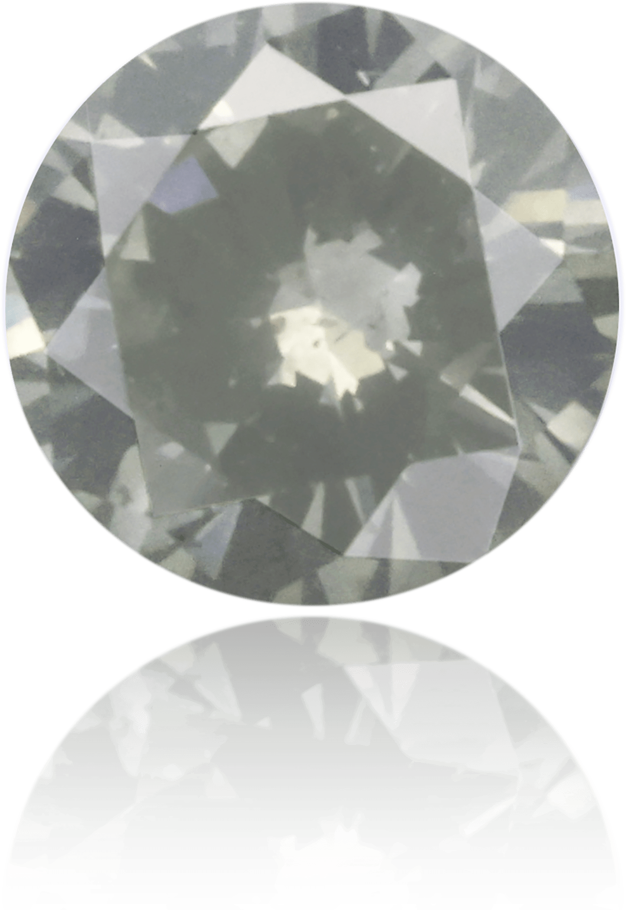 Natural Green Diamond Round 0.46 ct Polished