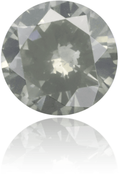 Natural Green Diamond Round 0.46 ct Polished