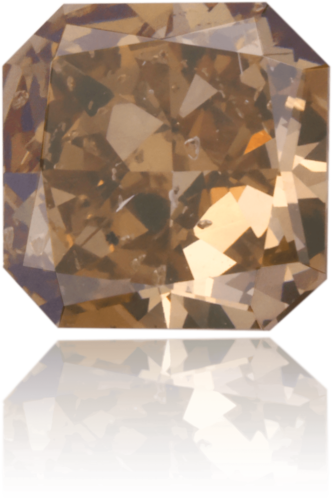 Natural Brown Diamond Square 2.20 ct Polished