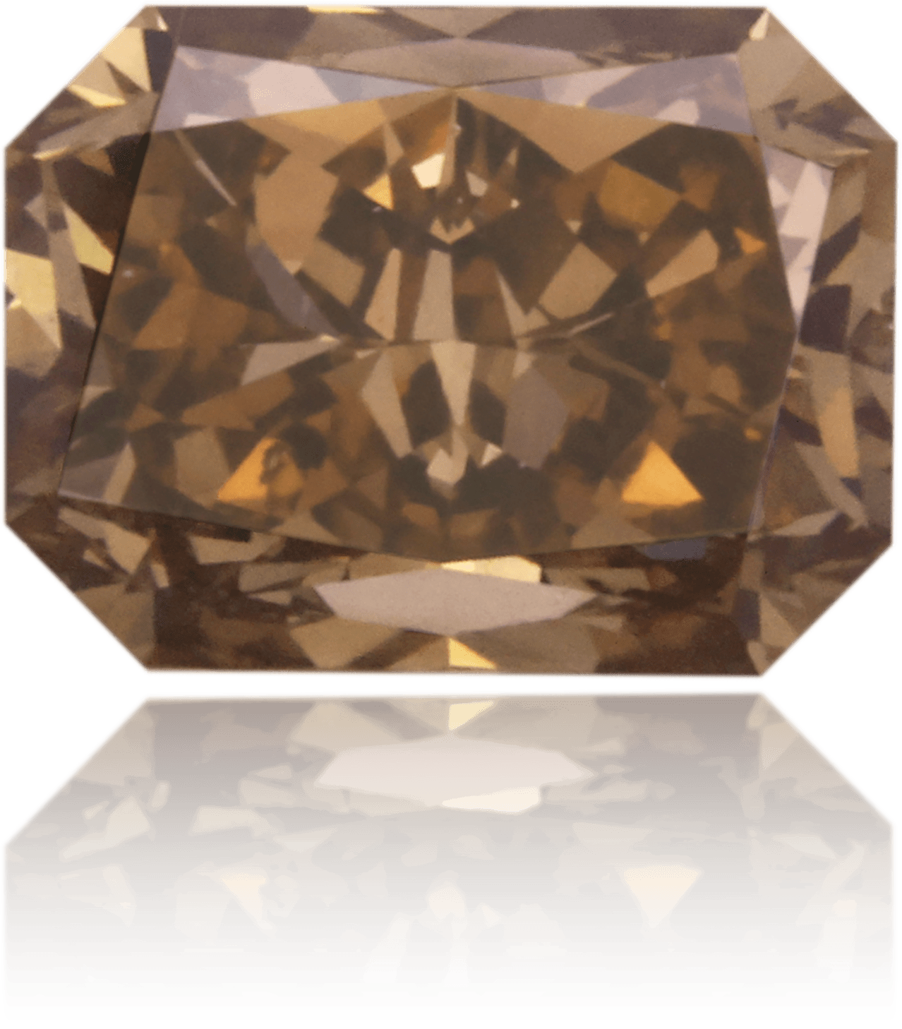 Natural Brown Diamond Rectangle 1.75 ct Polished