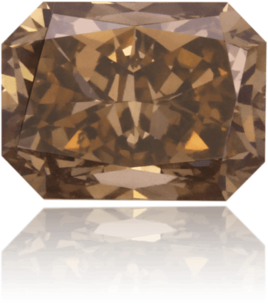 Natural Brown Diamond Rectangle 1.75 ct Polished